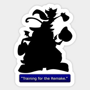 Training for the Remake- Cait Sith Sticker